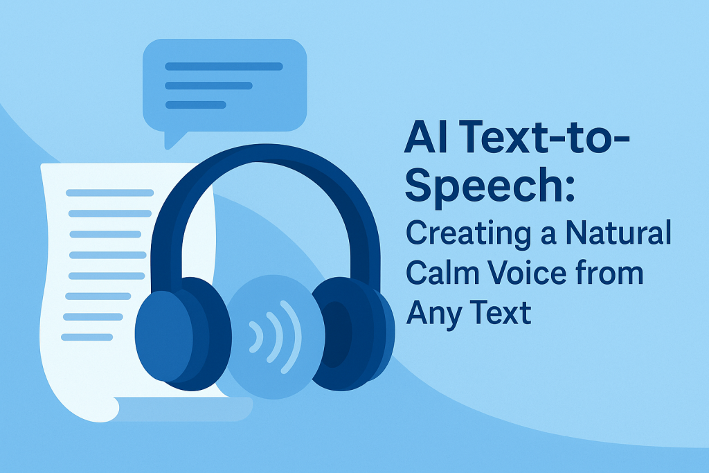 AI Text-to-Speech: Creating a Natural Calm Voice from Any Text 1 Doc AI Tool Box - AI addon for google docs and slides